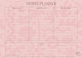Sunset Pink Travel Planner